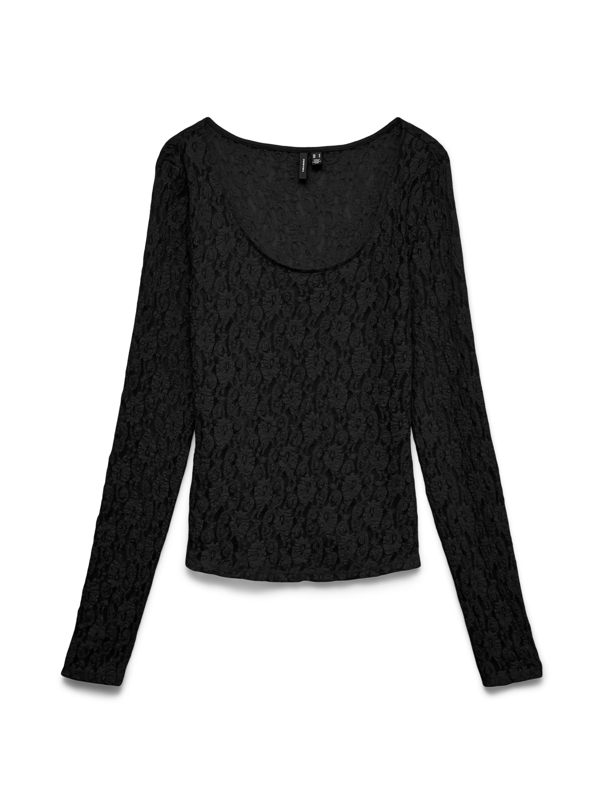 VMFLORA LS 2-WAY LACE TOP JRS NOOS-svart