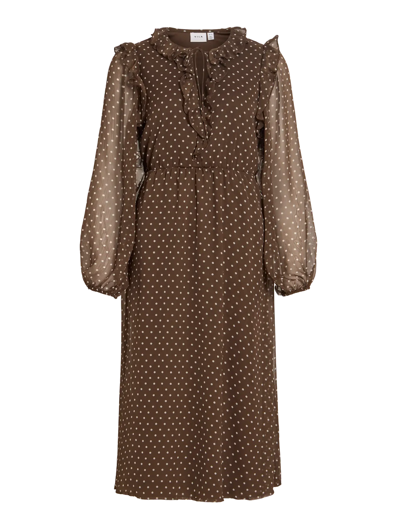 VIHARLEY L/S MIDI DRESS