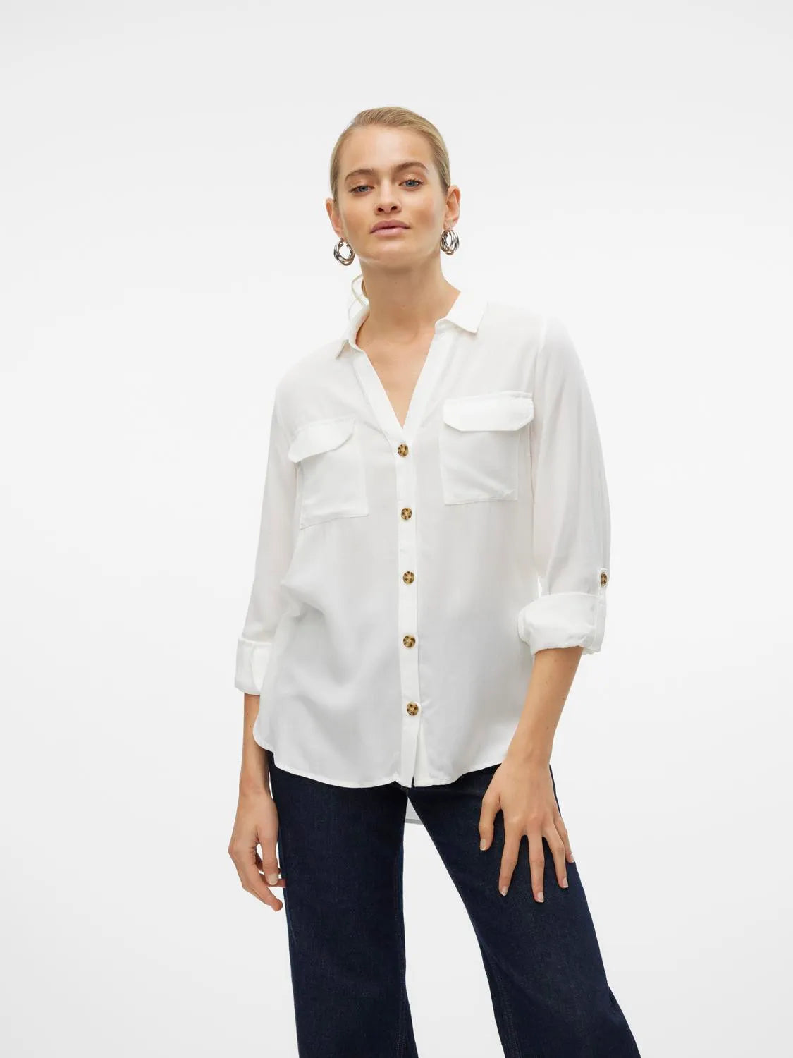 VMBUMPY LS SHIRT -white