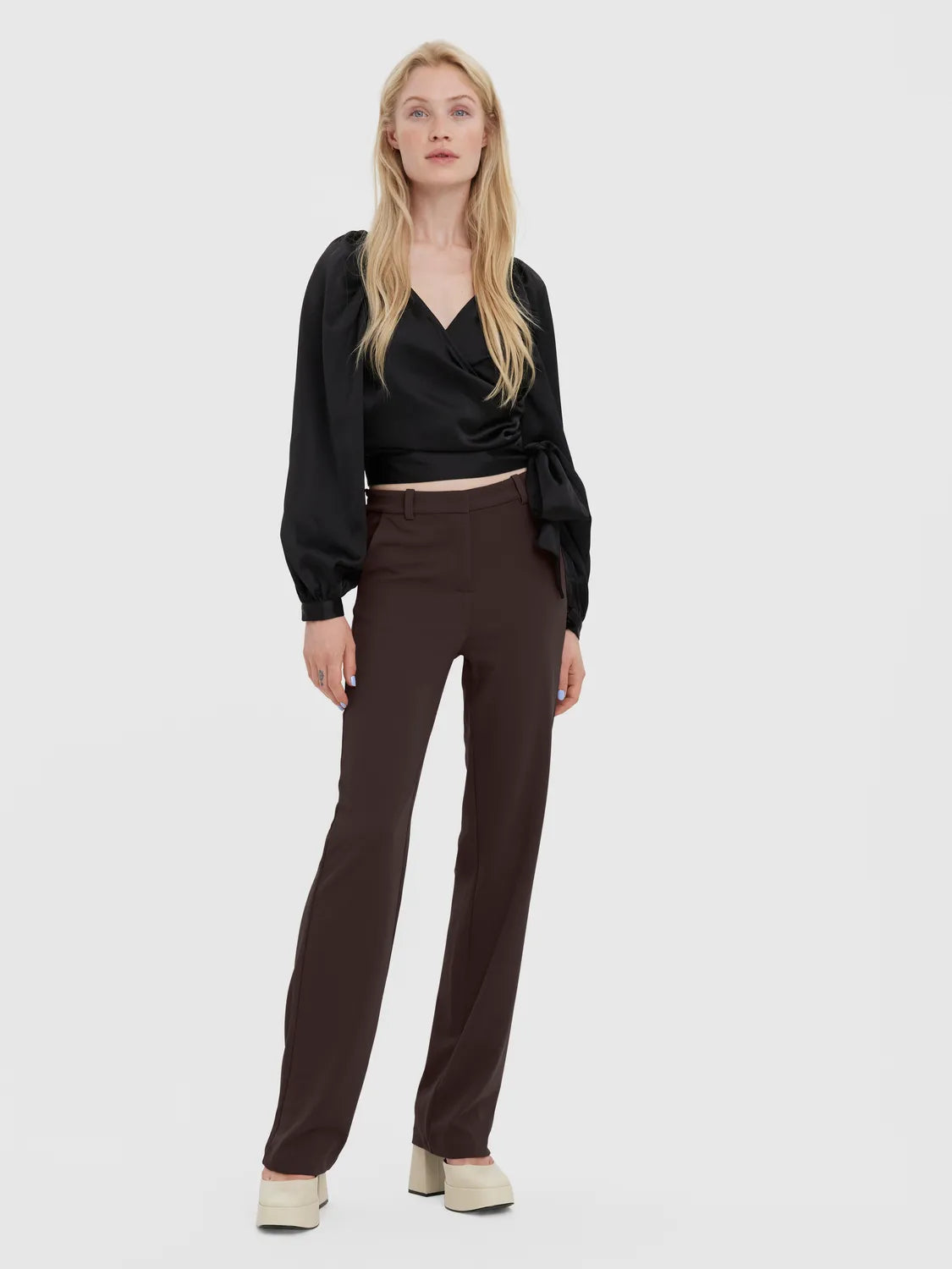 VMZAMIRA MW SLIM STRAIGHT PANT NOOS - BRUN