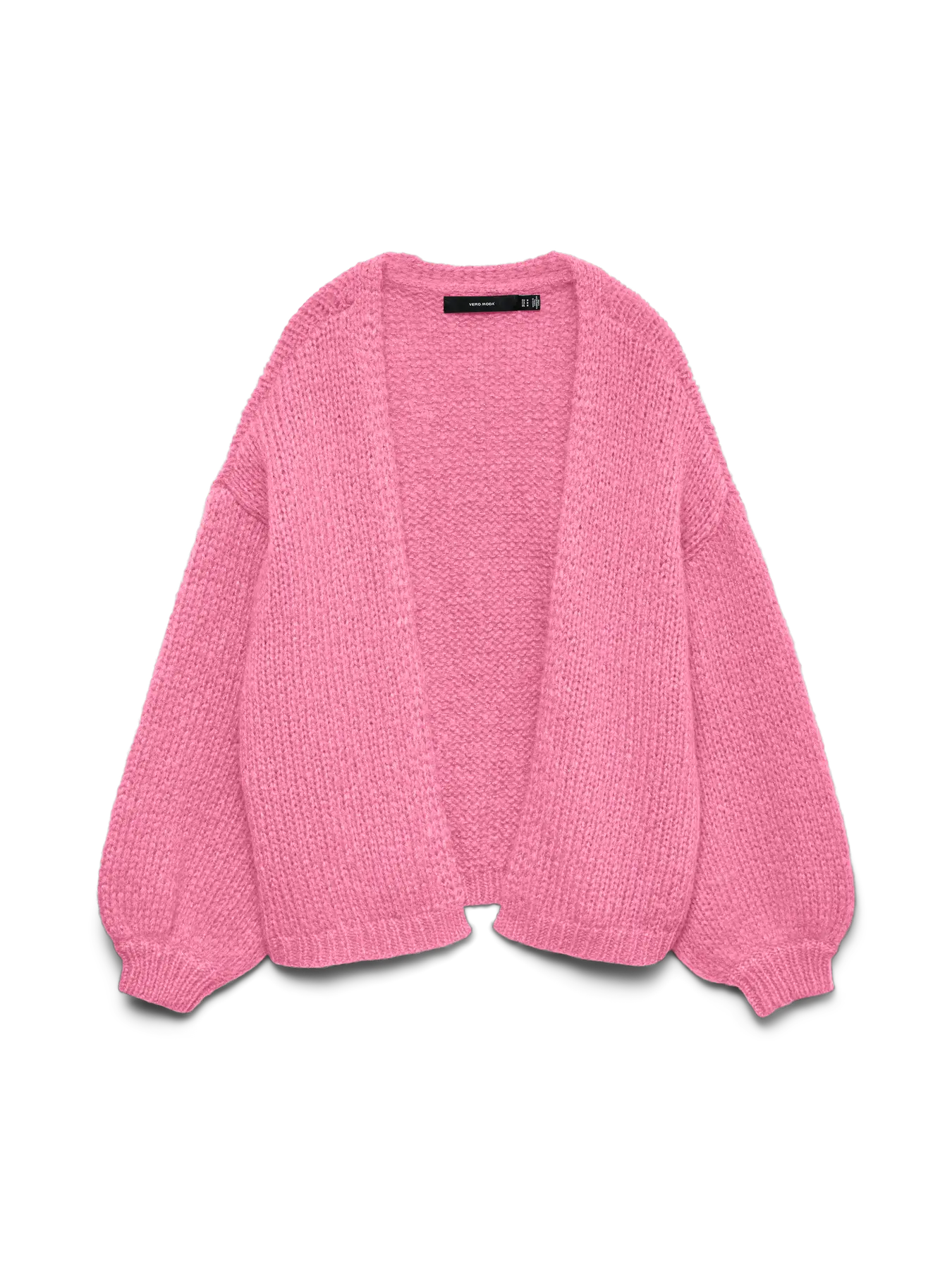 VMMAYBE LS OPEN CARDIGAN NOOS-pink cosmos