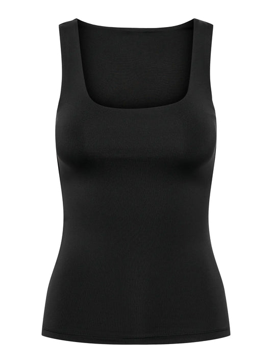 ONLEA S/L 2-WAYS FIT TOP JRS-Svart
