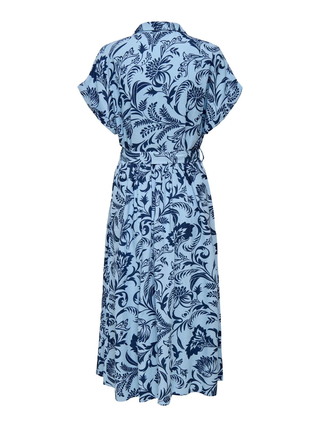 ONLJAKIRI LINEN SS MIDI DRESS NOOS WVN-BLÅ