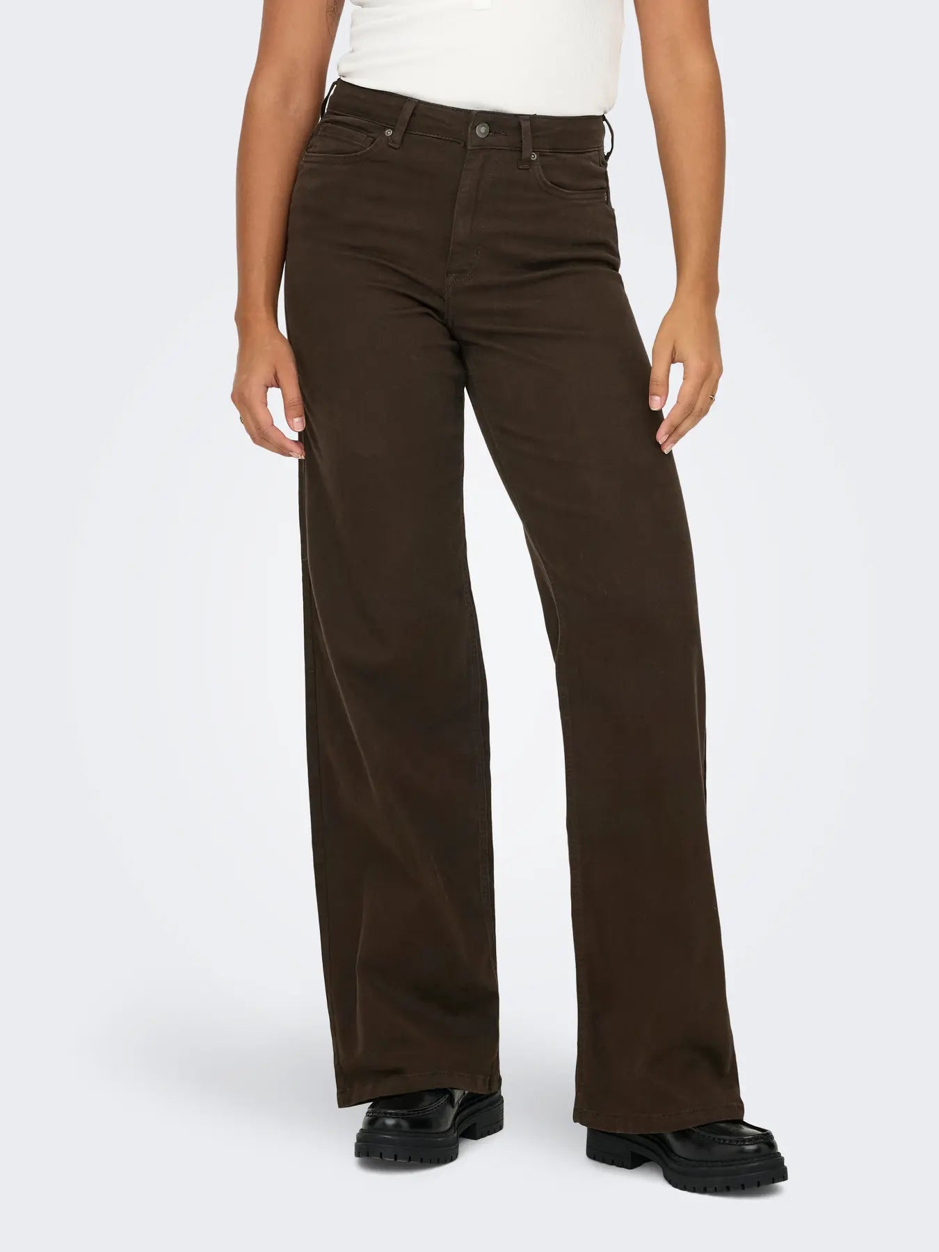 ONLMADISON BLUSH HW WIDE COLOR DNM NOOS-dark brown