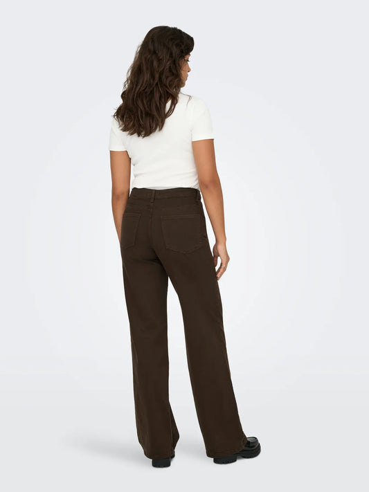 ONLMADISON BLUSH HW WIDE COLOR DNM NOOS-dark brown
