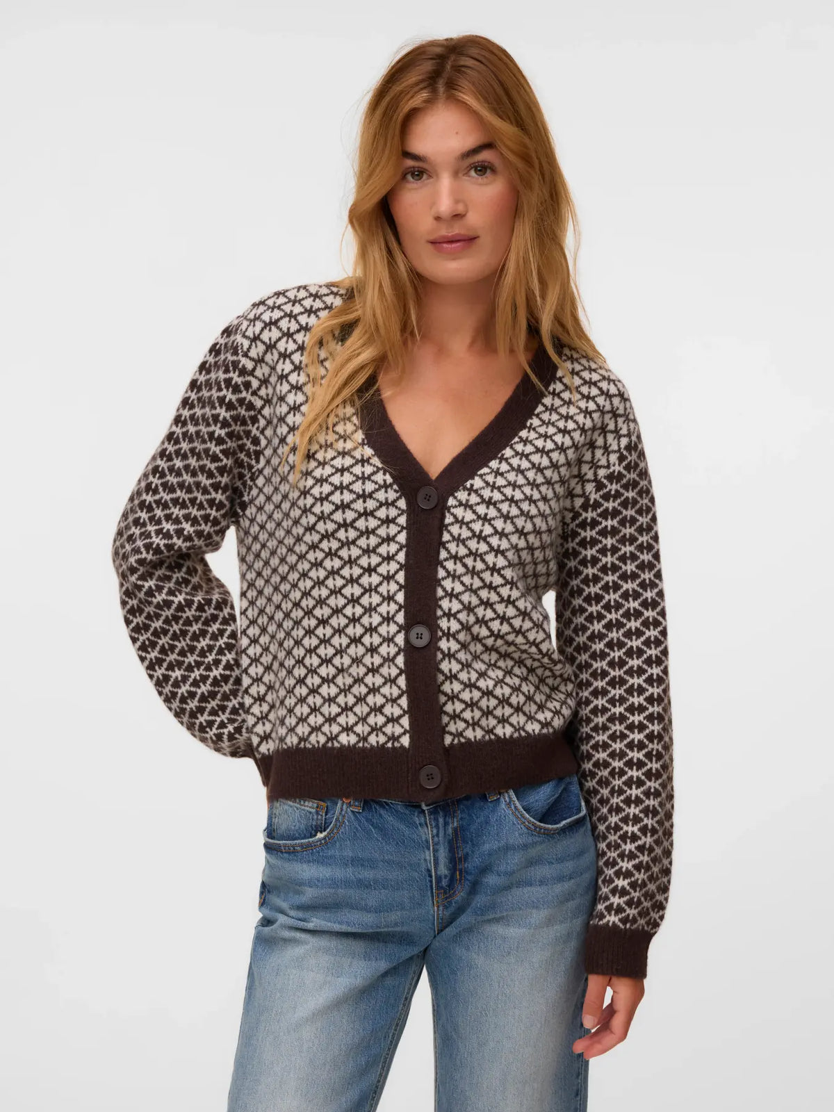VMLOVE LS V-NECK CARDIGAN BOO