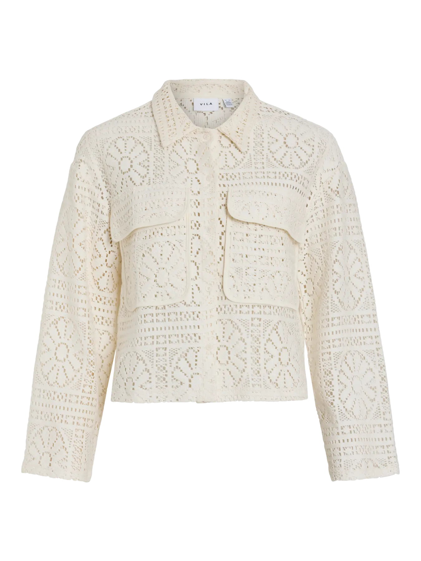 VIMERINDA CROCHET L/S SHIRT - NOOS