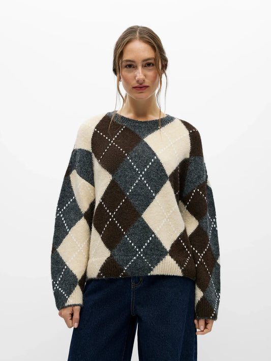 OBJBRENDA LS LO O-NECK PULLOVER NOOS