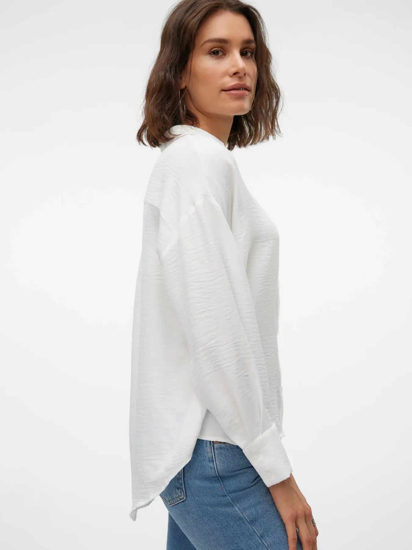 VMMELANEY QUEENY LS SHIRT WVN NOOS-white