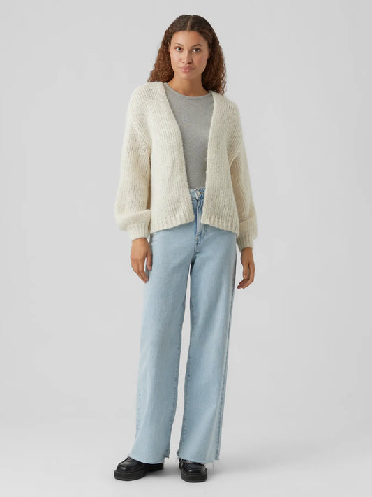 VMMAYBE LS OPEN CARDIGAN NOOS-birch