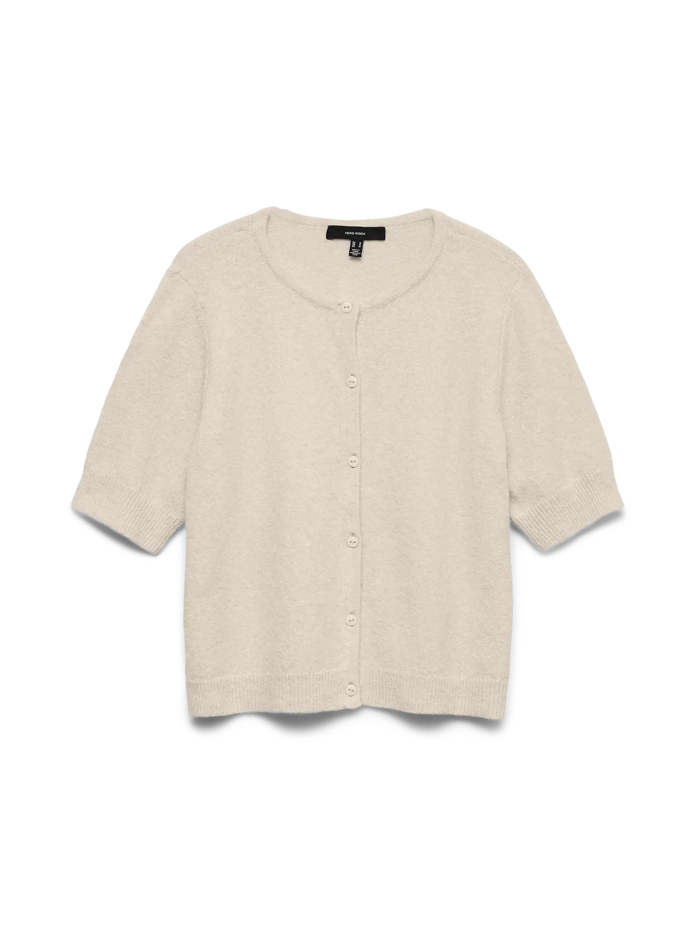 VMDOFFY 2/4 O-NECK BUTTON CARDIGAN NOOS-birch