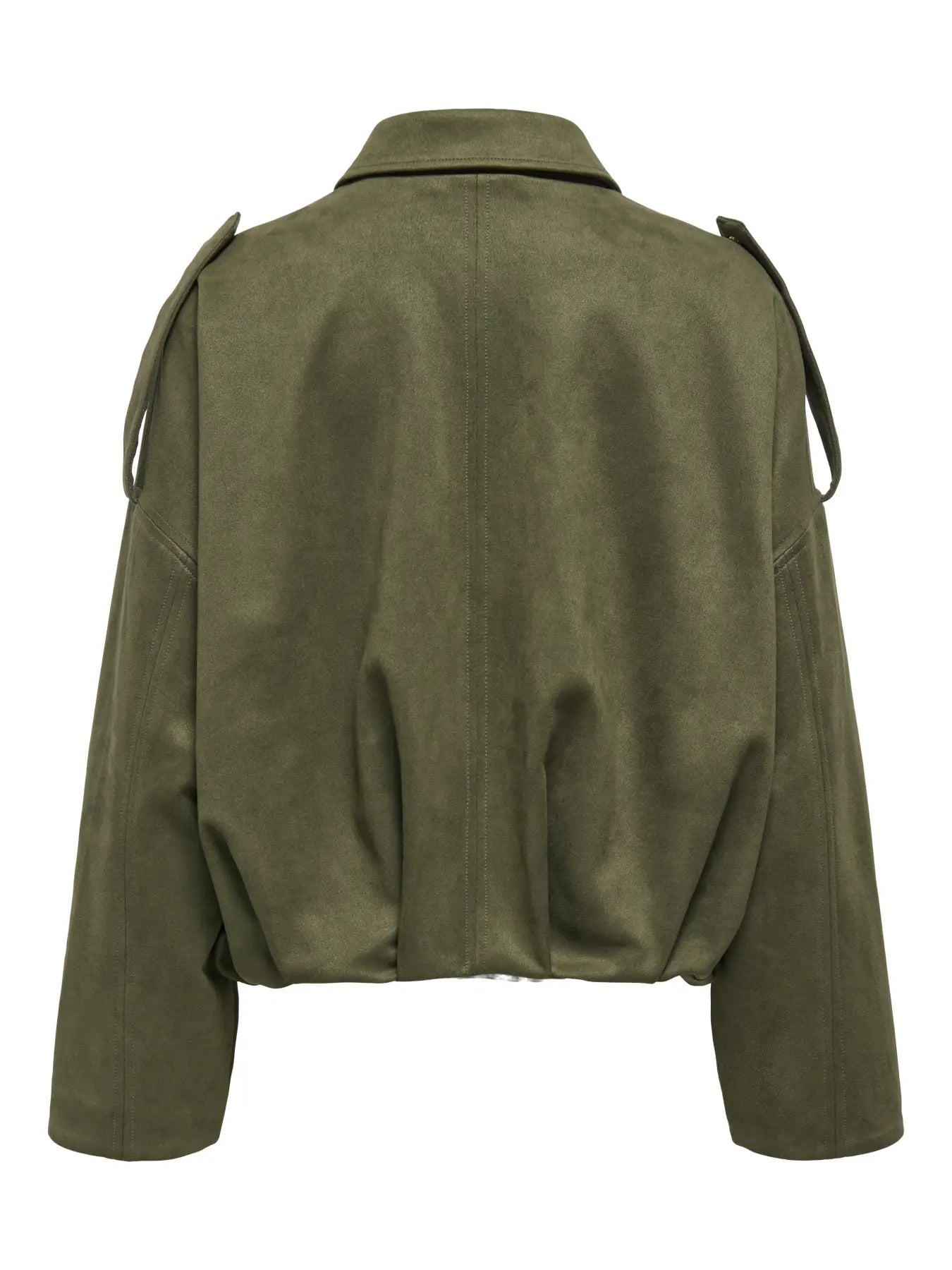 ONLMOON-STINA FAUX SUEDE BOMBER PNT NOOS: Grape Leaf