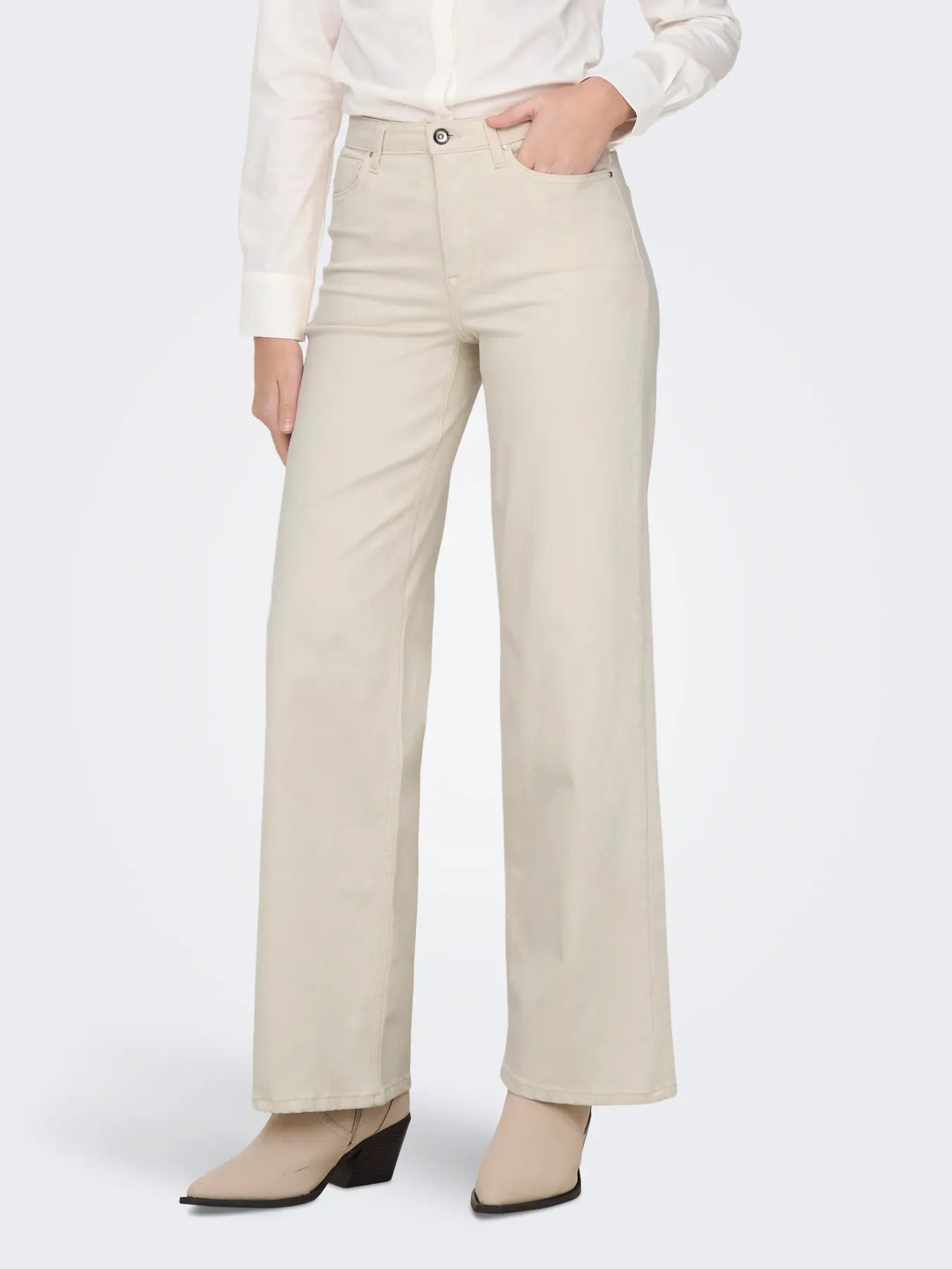 ONLMADISON BLUSH HW WIDE DNM -ecu