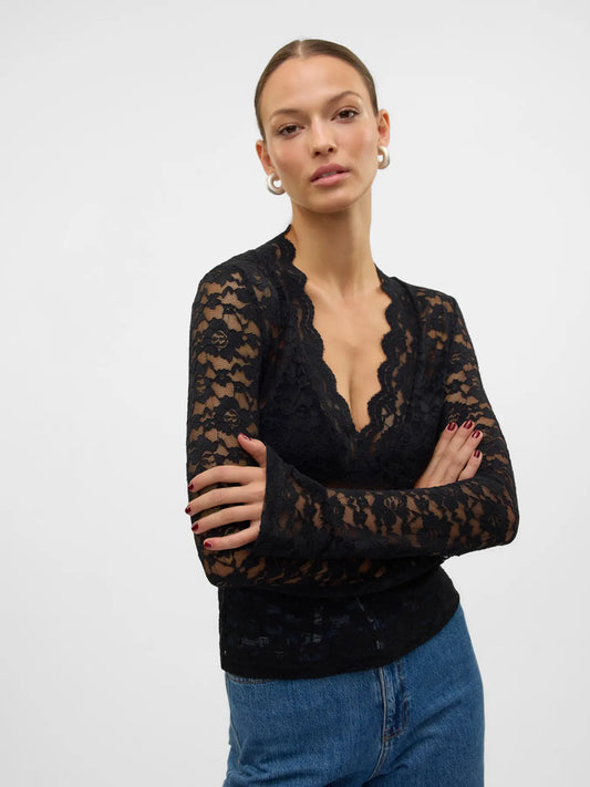 VMDEA LS LACE TOP