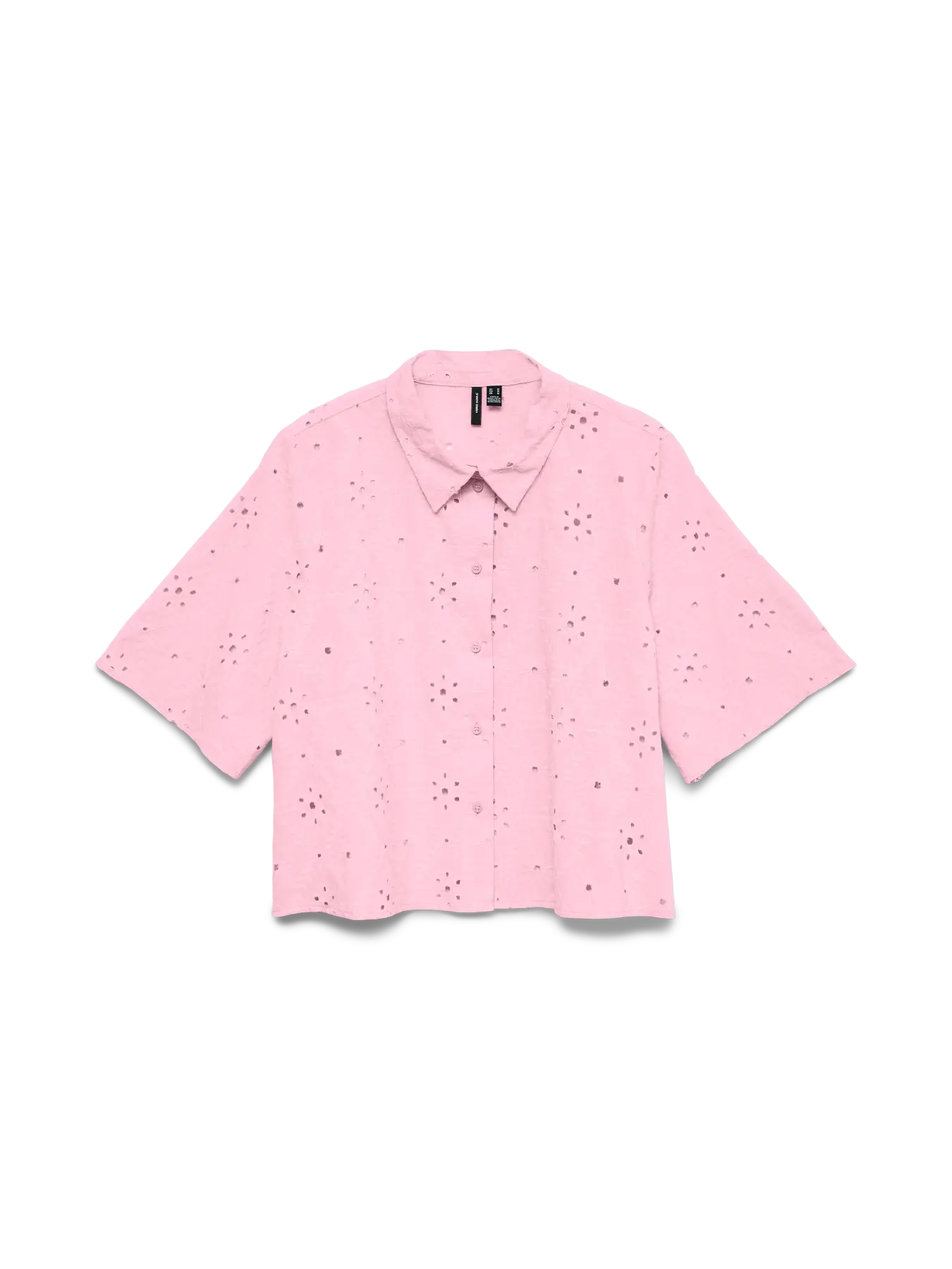 VMELIZA SHORT 2/4 SLEEVE SHIRT WVN NOOS-rosa