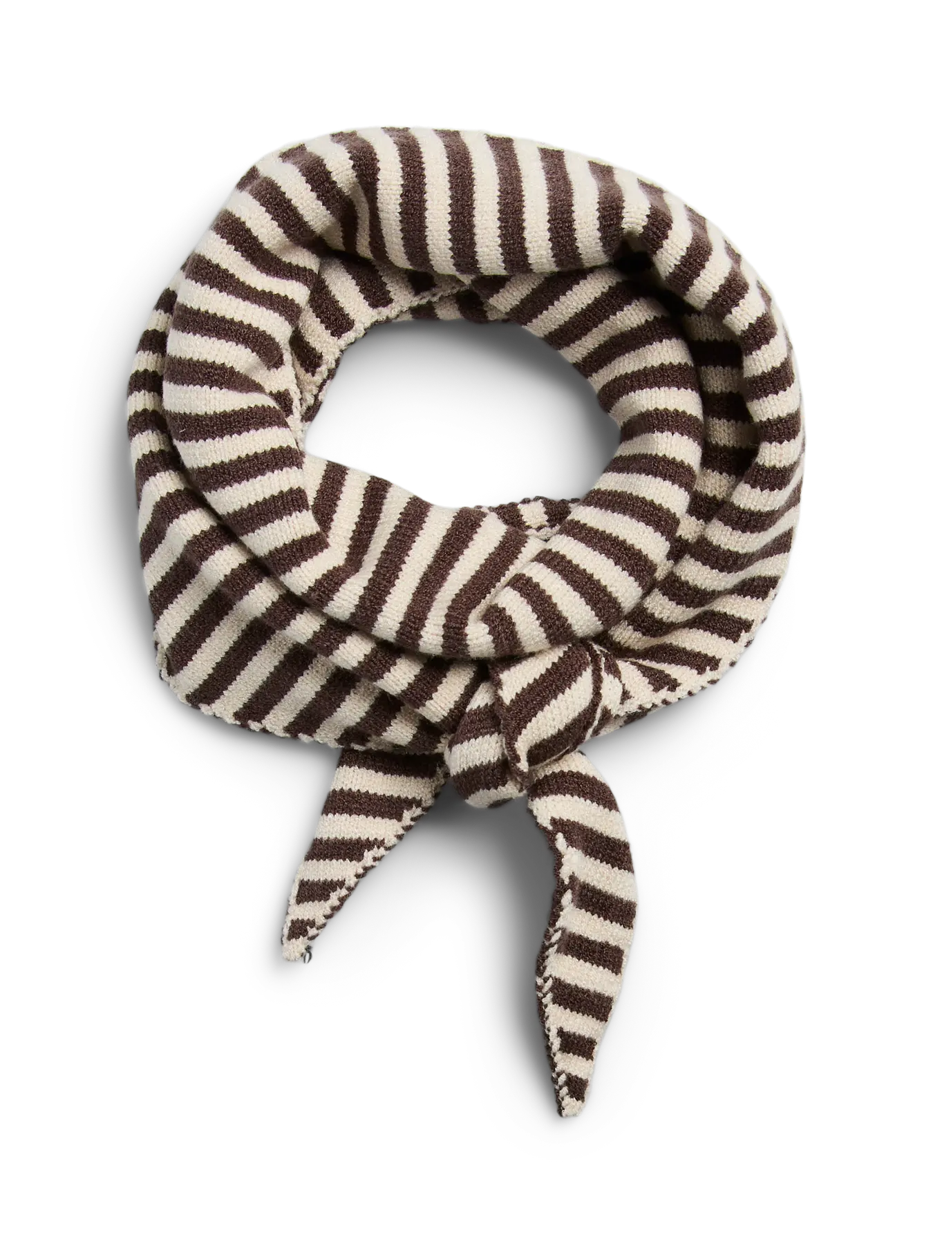 PCKOMMA TRIANGLE SCARF -Brunrandig